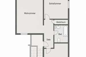 2.5 Zimmer mit Balkon und Einbauküche in toller Lage – Königgrätzstraße 7, 45138 Huttrop, Essen – Vorschaubild 2
