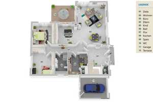 Freistehender Bungalow mit Sonnengarten und Garage! 226qm, 768qm Areal, Wärmepumpe, PV-Anlage...! – Rhein-Sieg-Kreis – Vorschaubild 24