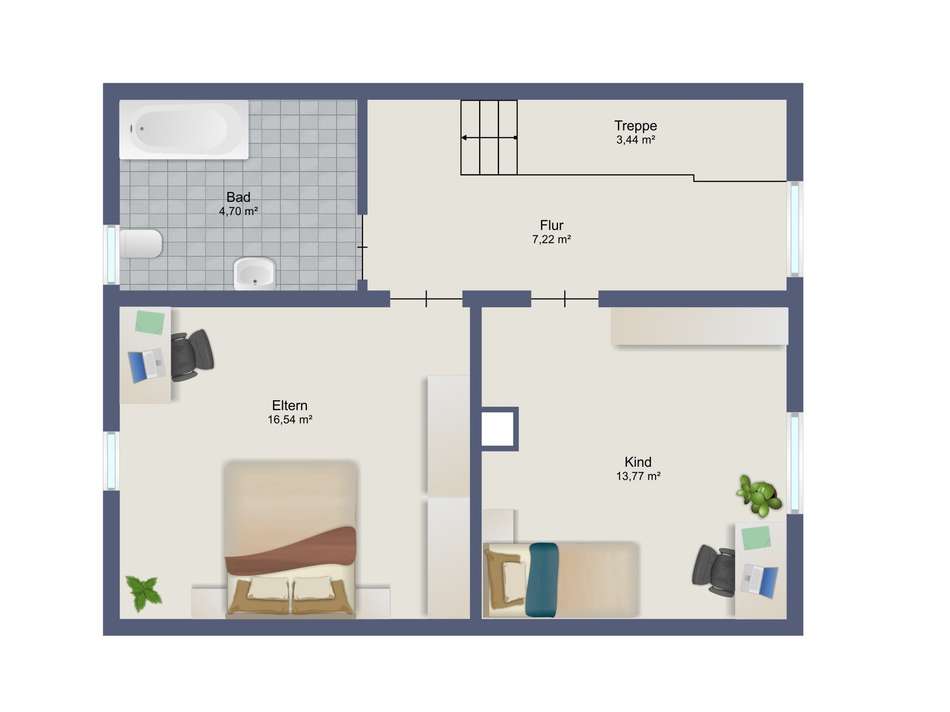 Grundriss Obergeschoss