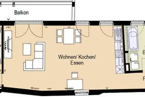 Moderne Wohlfühloase mit sonnigem Balkon, offener Küche & elegantem Tageslichtbad in zentraler Lage – Burgergäßchen 4, 86150 Jakobervorstadt-Nord, Augsburg – Vorschaubild 7