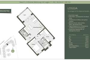 Erstbezug Neubau: Moderne 3-Zimmer-Wohnung mit Loggia, EBK & Tiefgarage in Darmstadt-Mitte – eschollbrücker straße 12, 64283 Mitte, Darmstadt – Vorschaubild 1