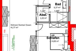 2-Zimmer-Wohnung mit 69,67 m² inmitten der Bielefelder Innenstadt – Kernsaniert (WHG 19) – Zimmerstraße 16, 33602 Mitte, Bielefeld – Vorschaubild 3
