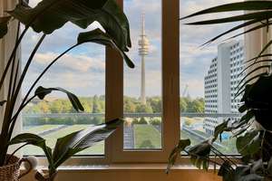 Premium Studio im Olympia Tower · vollmöbliert · Concierge · Fitness · direkt am Olympiapark