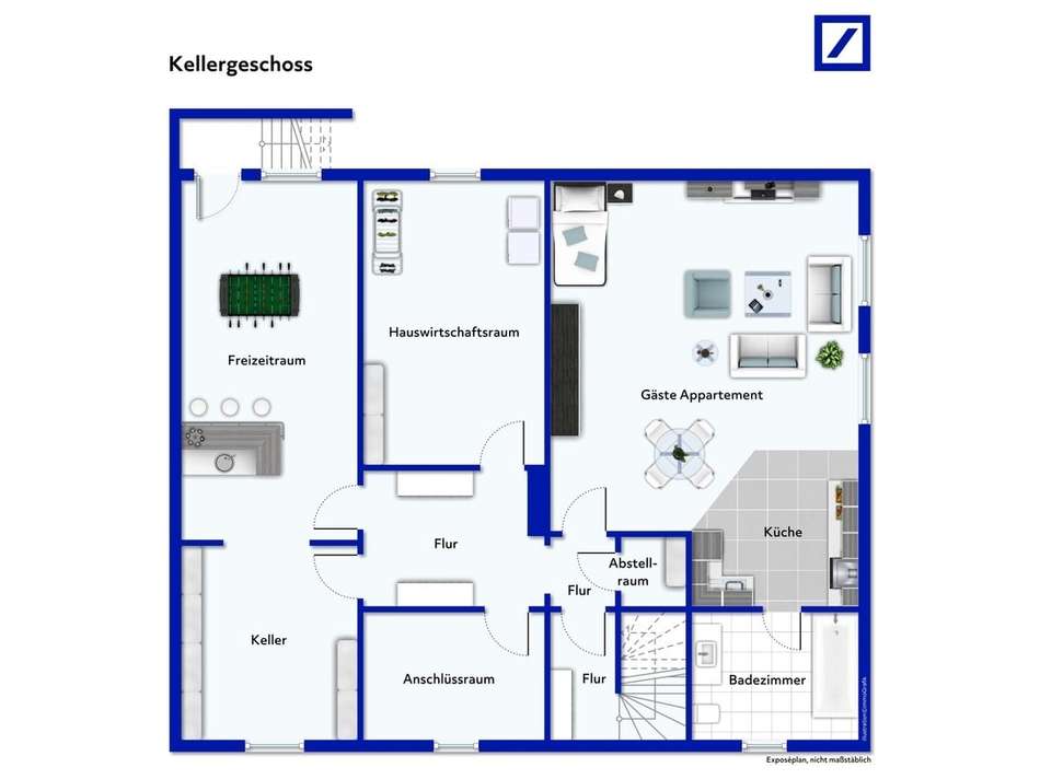 Grundriss UG / Keller - möbli
