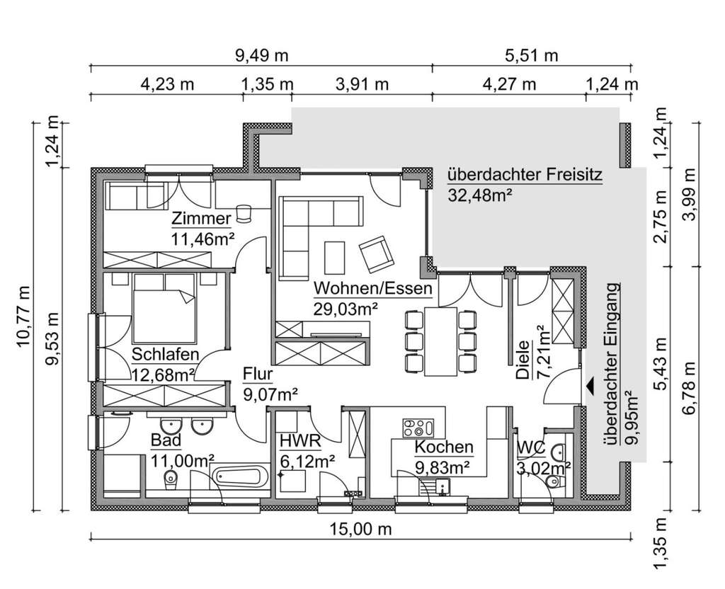 Immobilie in Wriezen - GÖNN DIR WAS!!! Schöner, bezahlbarer Bungalow. - Bild 1