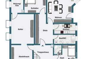 Charmantes Ein-/ Zwei-/ Dreifamilienhaus mit zauberhaftem Garten und herrlichem Weitblick – Main-Spessart (Kreis) – Vorschaubild 12