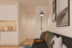 ** Erstbezug - 1 Raum-Apartment in modernem Neubau mit Einbauküche, Balkon & Duschbad ** – Kohlenstraße 23, 4107 Zentrum-Südost, Leipzig – Vorschaubild 3