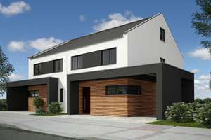 Moderne, energieeffiziente  Doppelhaushälfte mit schönem Garten, noch individuell umplanbar