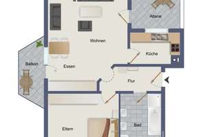 Schöne Wohnung mit Balkon und Dachterrasse – Die vollständige Adresse der Immobilie erhältst du vom Anbieter., 71364 Winnenden – Vorschaubild 21