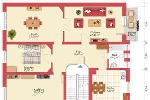 Altbaucharme trifft Wohnkomfort – Stilvolle 4-Zimmer-Wohnung mit Balkon, Einbauküche und Stellplatz – 60435 Eckenheim, Frankfurt am Main – Vorschaubild 11