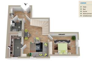 Mit Blick auf die Dächer von Dresden-Löbtau!  3-Zimmer-Wohnung mit Charme! – Die vollständige Adresse der Immobilie erhältst du vom Anbieter., 1159 Löbtau-Süd, Dresden – Vorschaubild 15