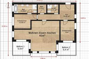 Lichtdurchflutete 3‑Zimmer‑Wohnung in begehrter Lage – Die vollständige Adresse der Immobilie erhältst du vom Anbieter., 80687 Friedenheim, München – Vorschaubild 10