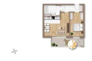 Möblierte 2-Zi.-Wohnung mit Balkon & TG zentral und ruhig – Rathausgasse 34, 81241 Pasing, München – Vorschaubild 18