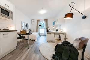 Möbliertes Einzelapartment zum 01.04.2026- Wohnen im CAMPO NOVO Bonn – Quantiusstraße 30-34, 53115 Bonn-Zentrum, Bonn – Vorschaubild 3