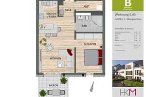 Moderne 2- Zimmer Wohnung mit Balkon-
Neubauwohnung in Schlebusch 
 – Die vollständige Adresse der Immobilie erhältst du vom Anbieter., 51375 Schlebusch, Leverkusen – Vorschaubild 2