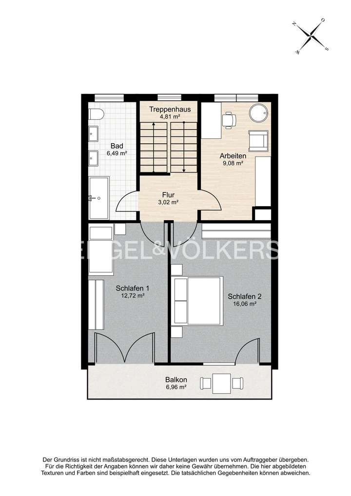Grundriss - 1. Obergeschoss