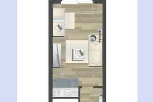 Kleine 1-Raum-Wohnung mit Einbauküche – Annaberger Str. 19, 9111 Zentrum, Chemnitz – Vorschaubild 6