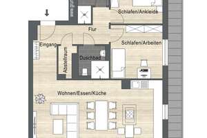 Feine Penthouse-Wohnung mit Weitblick – 45478 Speldorf, Mülheim an der Ruhr – Vorschaubild 6