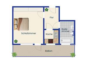 1- Zimmer- Eigentumswohnung in Koblenz-Süd – Die vollständige Adresse der Immobilie erhältst du vom Anbieter., 56068 Süd, Koblenz – Vorschaubild 12
