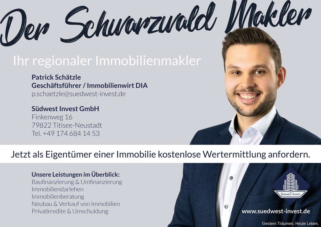 Immobilie in Breitnau - Renditestarke Kapitalanlage: 2 Wohnungen + 6 überdachte Stellplätze im Paket zum Kauf - Bild 2