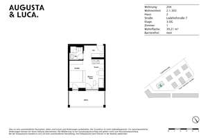 Gemütliches 1-Zimmer-Apartment mit Balkon! – Ladehofstraße 7, 86150 Bahnhofs-, Bismarckviertel, Augsburg – Vorschaubild 11