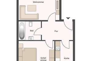 2,5-Zimmerwohnung mit Balkon in Citynähe