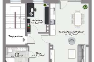 Sanierte Altbau-Eigentumswohnung in Münster-Mauritz – 48145 Mauritz-West, Münster – Vorschaubild 19