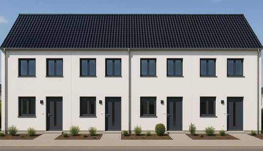 Bild von Neubau Reihenhaus oder DHH - auf Traum-Grundstück bei Braunschweig geplant