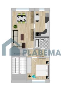 Frisch renoviert, 2 Zimmer, 1. OG, neue EBK möglich