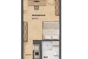 Top-Lage trifft Komfort-Möbliertes 1-Zimmer-Apartment direkt bei der Uni – Die vollständige Adresse der Immobilie erhältst du vom Anbieter., 93051 Kumpfmühl-Ziegetsdorf-Neuprüll, Regensburg – Vorschaubild 7