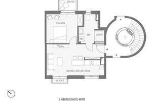 Helle 2-Zimmer Wohnung mit Balkon – Blutenburgstraße 122, 80634 Neuhausen, München – Vorschaubild 7