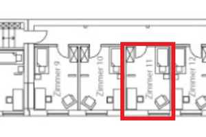 Ein helles Zimmer mit Hochebene im ruhigen Gemeinschaftshaus – Blumenthalstraße 70a, 47058 Duisburg – Vorschaubild 2