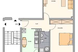 Schöne 2-Zimmer-Wohnung mit Balkon, nahe Maffeiplatz! – Calvinstraße 1, 90459 Hummelstein, Nürnberg – Vorschaubild 2