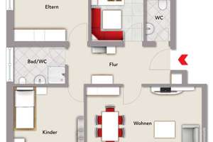 bezugsfreie 3-Zimmer-Wohnung mit Balkon + Garage – Die vollständige Adresse der Immobilie erhältst du vom Anbieter., 26123 Bürgeresch, Oldenburg (Oldenburg) – Vorschaubild 18