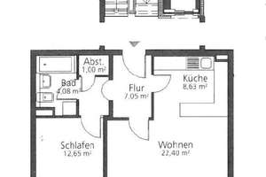 Magdeburg - interessante 2-Raumwohnung mit großem Balkon, Aufzug, Wanne und Stellplatz-option – Die vollständige Adresse der Immobilie erhältst du vom Anbieter., 39110 Stadtfeld West, Magdeburg – Vorschaubild 15