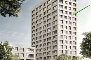 13. Etage mit Fernblick!!  3-Zimmer in Mainnähe mit Einbauküche und Balkon! – Königsberger Straße 1, 97072 Sanderau, Würzburg – Vorschaubild 13