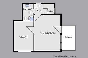 Helle 2-Zimmer-Wohnung in gefragter Halbhöhenlage mit Balkon und PKW-Stellplatz!  – Die vollständige Adresse der Immobilie erhältst du vom Anbieter., 70197 Hasenberg, Stuttgart – Vorschaubild 14
