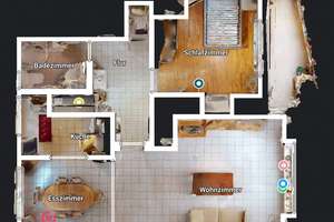 Gut aufgeteilte 62 m² Wohnung in Leverkusen-Wiesdorf zu vermieten: 6 Räume, Einbauküche & top gesich
