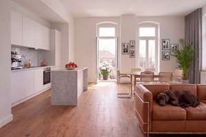 Gründerzeit trifft Moderne: 2-Zi.-Gartenwohnung in stilvoll sanierter Villa in Friedbergs Toplage � – Die vollständige Adresse der Immobilie erhältst du vom Anbieter., 61169 Friedberg (Hessen) – Vorschaubild 4