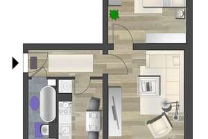 Sanierte Erdgeschosswohnung mit Tageslichtbad – Apollostr. 17, 9111 Zentrum, Chemnitz – Vorschaubild 6