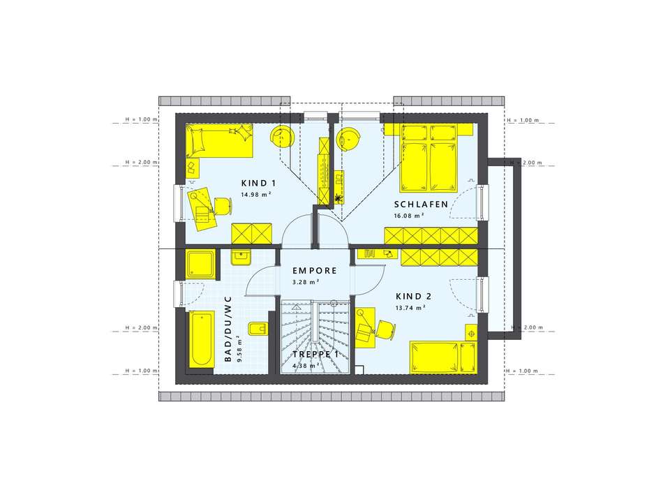 Familienfreundlicher Grundriss