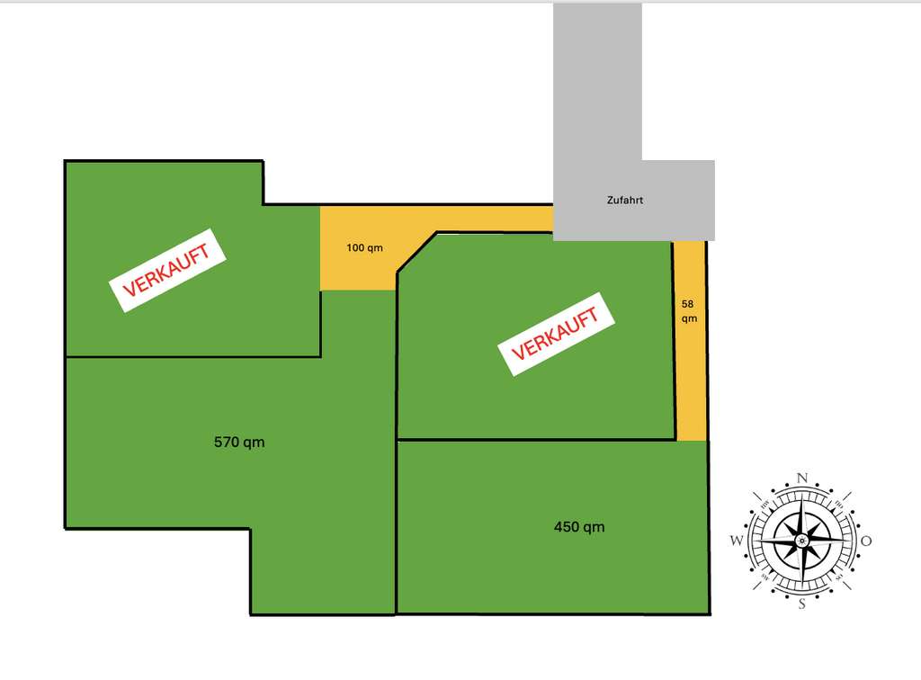 Grundstück 450 m2 und 580 m2 in Top Lage