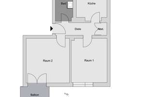 2,0-Zimmer-Wohnung mit Balkon in Bonn Castell – Bungartstr. 14, 53111 Bonn-Castell, Bonn – Vorschaubild 2