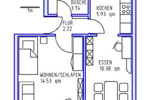 Sanierte 2 ZKDL in Mannheim-Herzogenried – Am Steingarten 5/8a, 68169 Mannheim – Vorschaubild 2