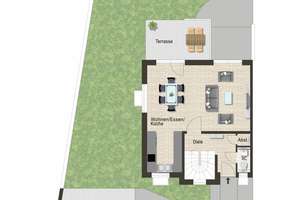 Neubauprojekt in Hochdorf, schöne DHH, 2 Terrassen, Balkon, Garten, KfW55, Carport und Stellplatz – Die vollständige Adresse der Immobilie erhältst du vom Anbieter., 73269 Hochdorf – Vorschaubild 2
