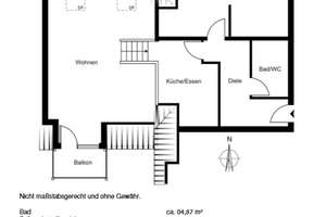 Aparte 3-Zimmerwohnung/ Dachgeschoss mit 2 Balkonen Nähe Rosenaupark – Himpelshofstraße 11, 90429 Himpfelshof, Nürnberg – Vorschaubild 9