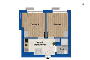 Zwei WG-Zimmer in modernem Apartment in München-Pasing – unmöbliert, bezugsbereit – Landsbergerstraße 44, 81241 Am Westbad, München – Vorschaubild 8