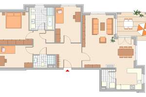 4 -Zimmer Erdgeschoßwohnung mit Terrasse und Gartennutzung – Mainzer Straße 14, 65185 Südost, Wiesbaden – Vorschaubild 7