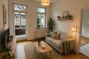Bezugsfreie 2-Zimmer-Wohnung mit Balkon im Hinterhaus und Blick ins Grüne – Die vollständige Adresse der Immobilie erhältst du vom Anbieter., 4177 Altlindenau, Leipzig – Vorschaubild 1