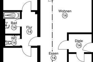 Helle, ruhige 3-Zimmer-Wohnung mit zwei Balkonen in Erlangen – Schallershofer Str. 46a, 91056 Steinforst, Erlangen – Vorschaubild 3